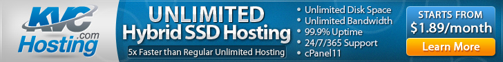Unlimited Hybrid SSD Hosting